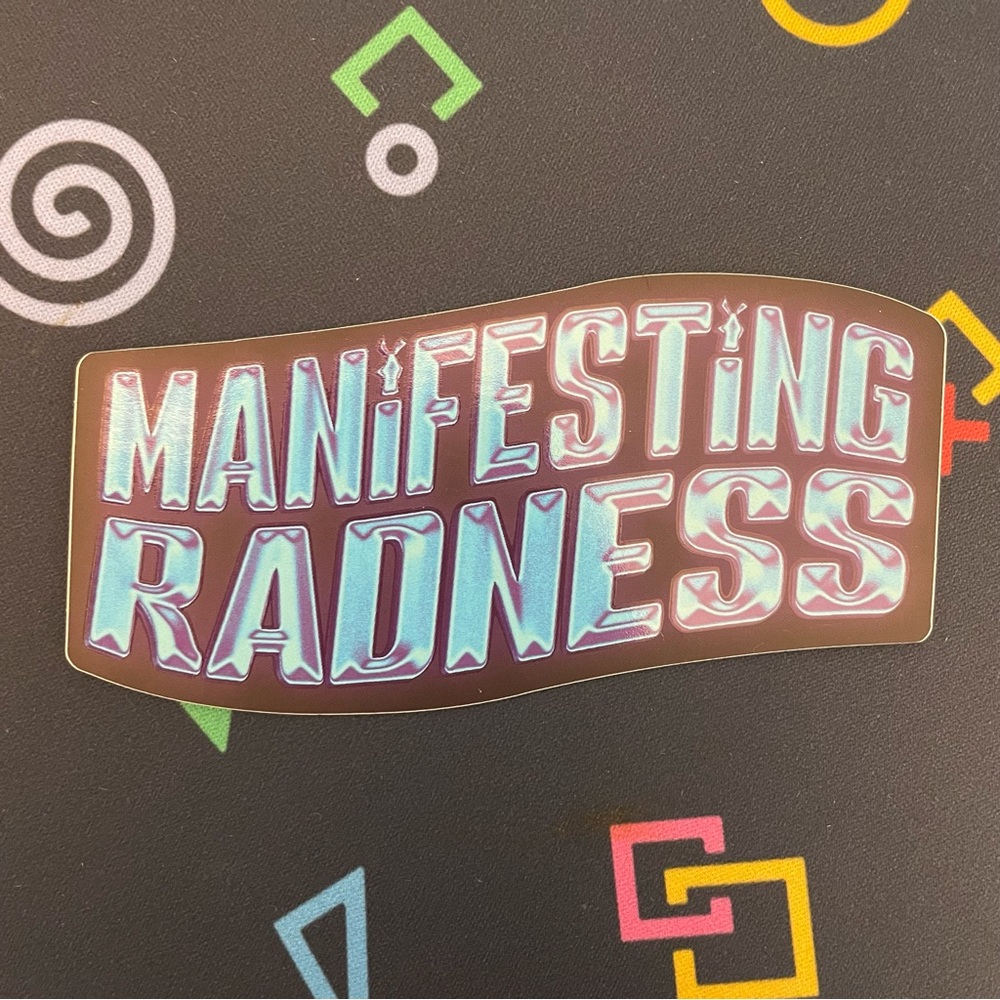Dutch Bros Holographic Style 'Manifesting Radness' Sticker